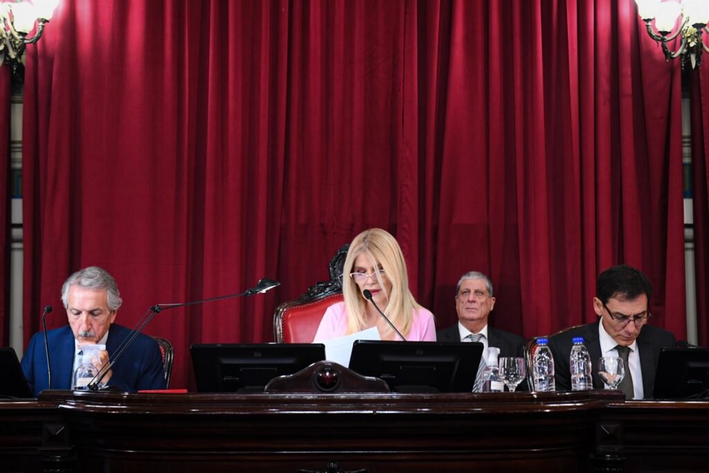 Reelecciones indefinidas. La vicegobernadora Magario desempató la votación