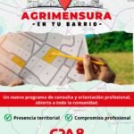 Lanzan “Agrimensura en tu Barrio” con asesoramiento técnico gratuito para vecinos