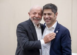 kicillof - lula da silva en Barcelona